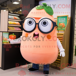 Peach Ray mascot costume...