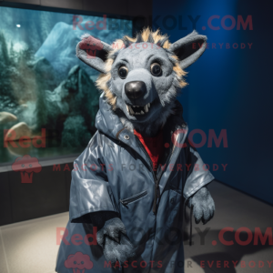 Navy Hyena mascot costume...