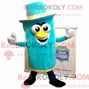 Cyan Nachos Maskottchen...