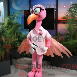 Pink Flamingo maskot...