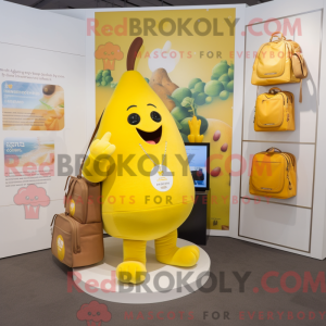 Yellow Pear mascot costume...