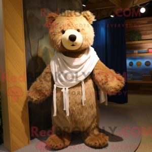 Maskottchenkostüm Tan Bear...