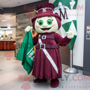 Maroon Irish Flag mascot...