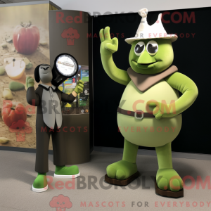 Olive Knife Thrower mascot...