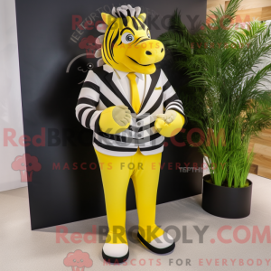 Citrongul Zebra maskot...