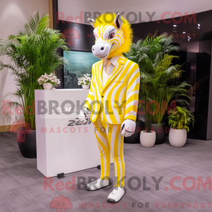 Citrongul Zebra maskot...