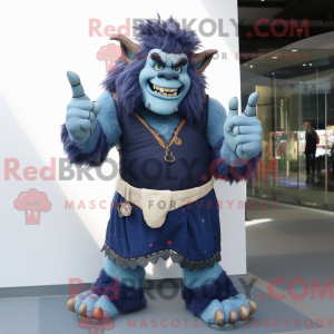 Navy Ogre mascottekostuum...