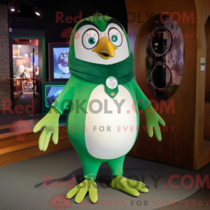 Green Penguin mascot...