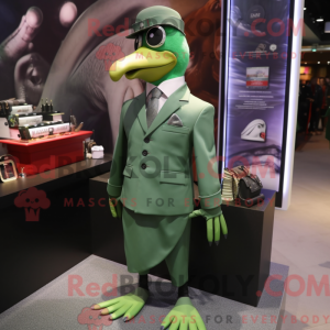 Green Gull maskot kostume...