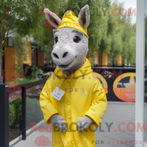 Lemon Yellow Donkey mascot...