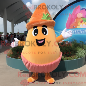Maskottchenkostüm Peach...