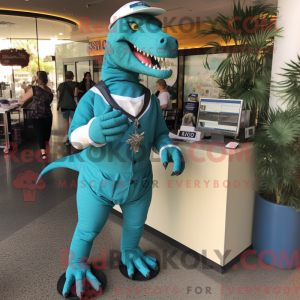 Blågrøn Allosaurus...