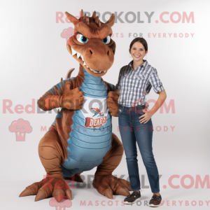 Rostdrache-Maskottchenkostü...