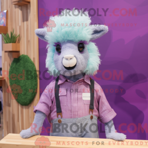 Purple Alpaca mascot...