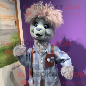 Purple Alpaca mascot...