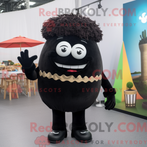 Black Hamburger mascot...