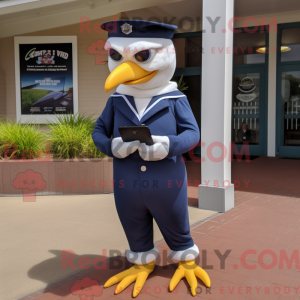 Navy Gull mascottekostuum...