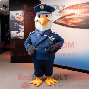 Navy Gull mascot costume...