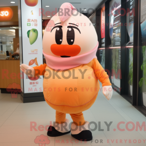 Peach Sushi mascot costume...