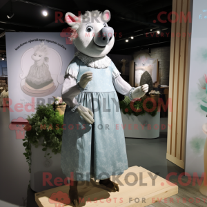 Maskottchenkostüm Gray Sow...