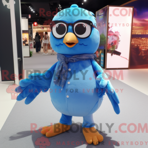 Sky Blue Quail maskot...