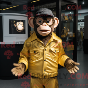 Gold Chimpanzee mascot...