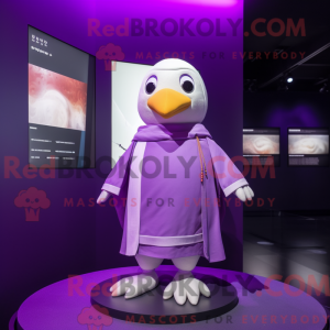 Purple Dove mascottekostuum...
