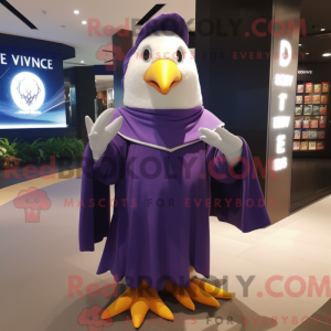 Purple Dove mascot costume...