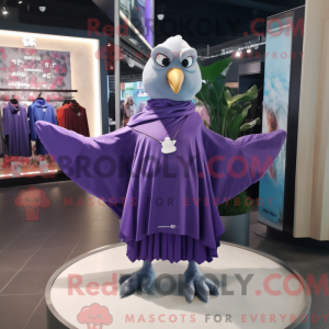 Purple Dove mascot costume...