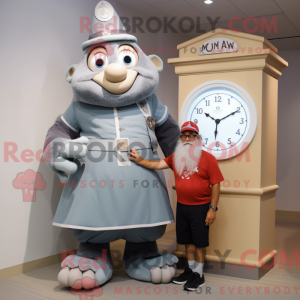 Grå Chief maskot kostume...