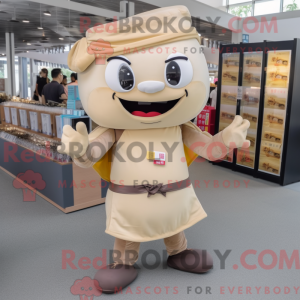 Beige Dim Sum mascot...
