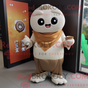 Beige Dim Sum mascot...