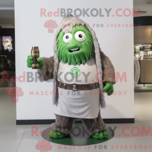 Silver Green Beer mascot...