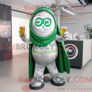 Silver Green Beer mascot...