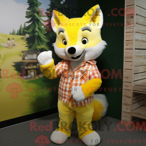 Lemon Yellow Fox maskot...