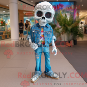 Skull mascot costume...