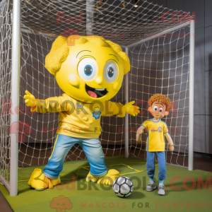 Máscara de gol de futebol...