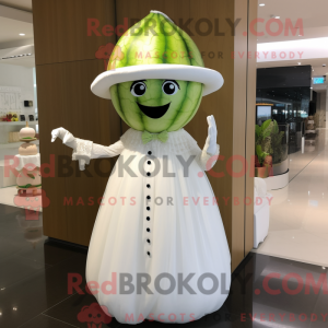 Hvid vandmelon maskot...