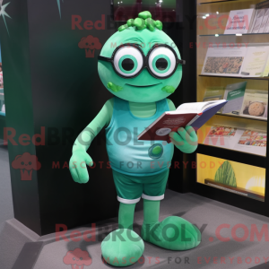 Green Oyster mascot costume...