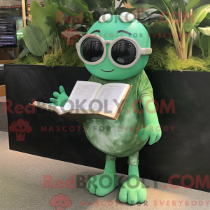 Green Oyster mascot costume...