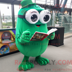 Green Oyster mascot costume...