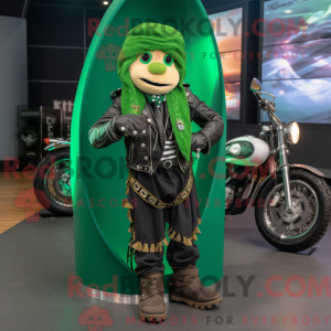 Grøn Celtic Harpe maskot...