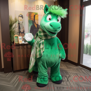 Green Mare mascot costume...