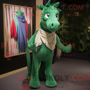Green Mare mascot costume...