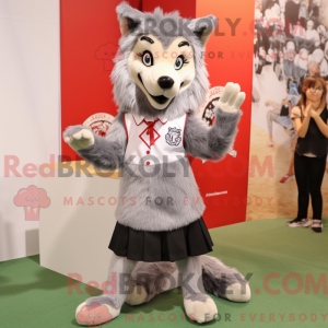 Silver Say Wolf mascot...