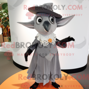 Silver Fruit Bat mascot...