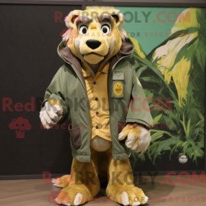 Oliven Smilodon máscara de...