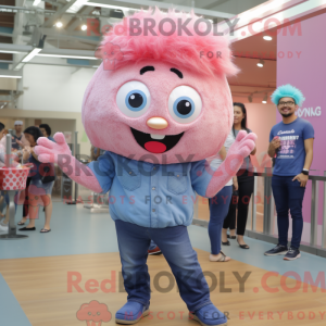 Pink Cupcake mascot costume...