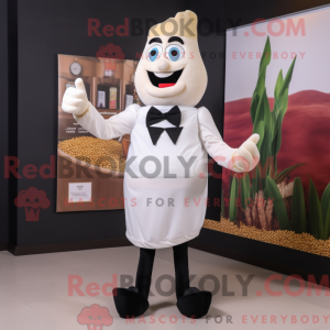 White Pop Corn mascot...