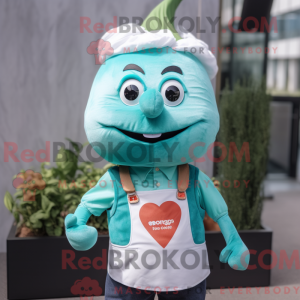 Turquoise Turnip mascot...